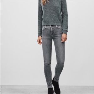 J Brand Maria gray high rise skinny jeans